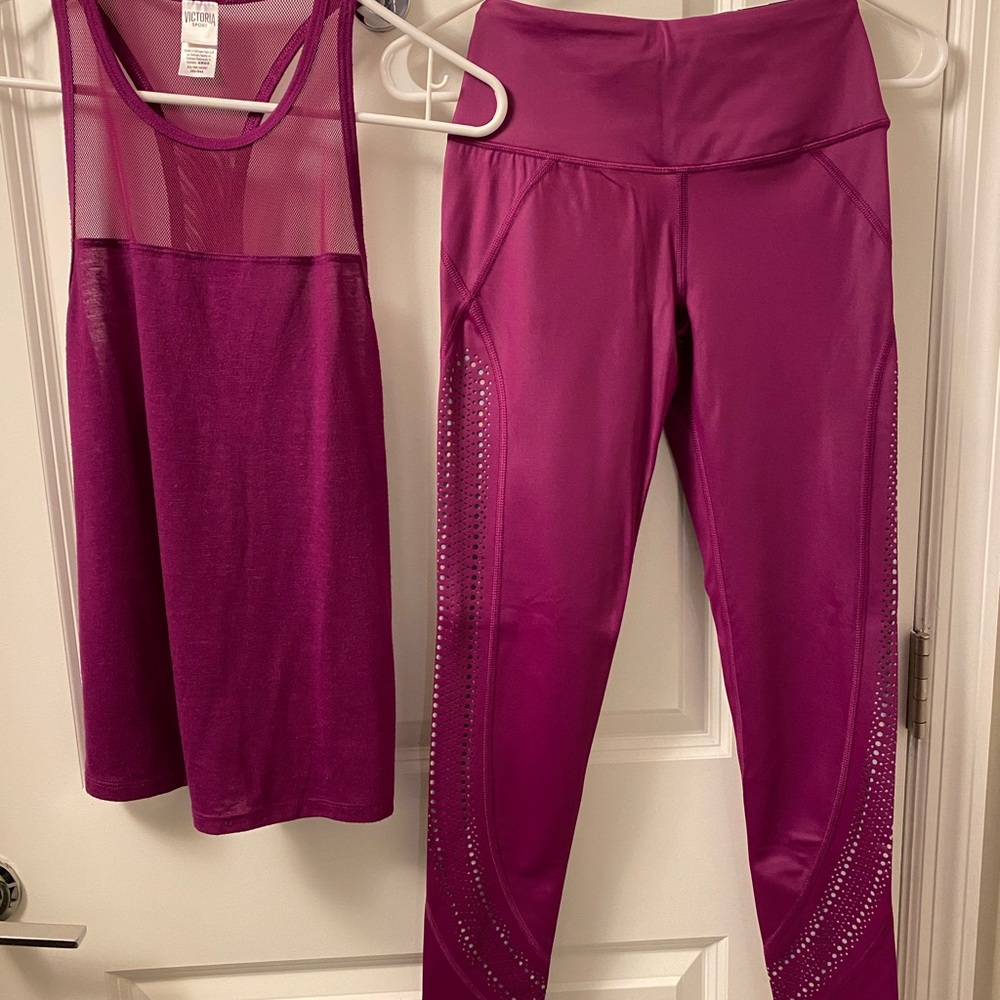 Victoria’s Secret sports VSX tights leggings tank XS